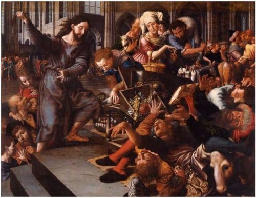 Christ Driving the Money-Changers from the Temple, Jan Sanders van Hemessen, 1556