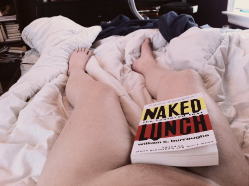 Seemed like VERY appropriate company on National Naked Reading Day.