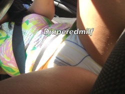 diaperedmilf:  Baby girl, you know the rules. Dress goes up so daddy can keep and eye on your diapers! There’s nothing worse than daddy not knowing the state of you diapers whether they be wet, dry, messy or any combination. And look! You’re soaked!