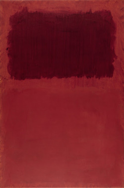 dailyrothko:  Mark Rothko, Untitled (Maroon over Red) 1968, Acrylic on paper mounted on linen 99.4 x 66 cm Pennsylvania Academy of FIne Arts, PA © Kate Rothko Prizel and Christopher Rothko