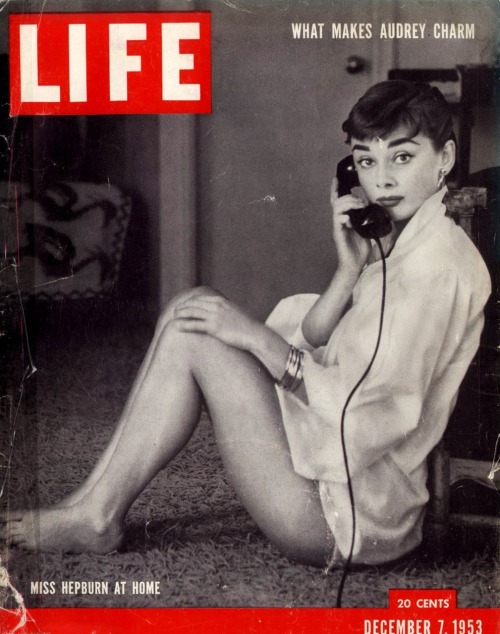 oldhollywoodcinema: Audrey Hepburn on the cover of Life Magazine (1953)