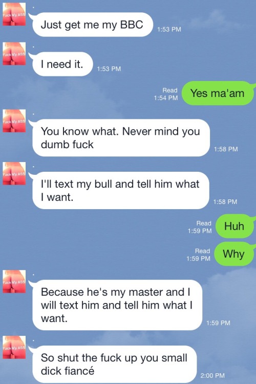 twentyfour4eva:My convo with Cucky todayâ€¦.could porn pictures