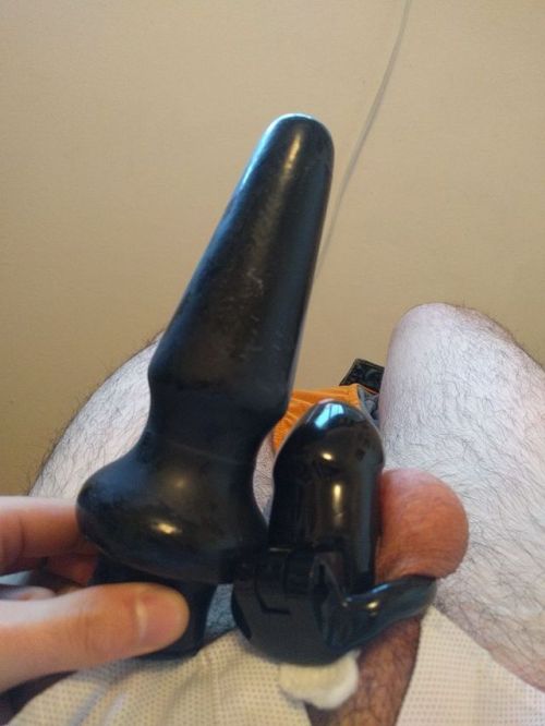 pnwchasteboy:  boy got and played with a new toy last night… Made it up to 10 pumps! This was day 3 of constant chastity, and absolutely loving it! My pussy can accept much more than before, I think it is because I’m constantly aroused and know that