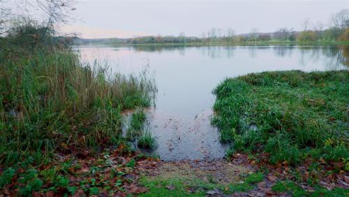 Lake Side at Stately Home Castle Howard, North Yorkshire, England. 