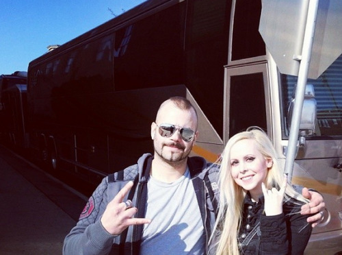 hetheria:  Joakim (vocalist of Swedish metal band Sabaton) & I after our interview a few weeks a