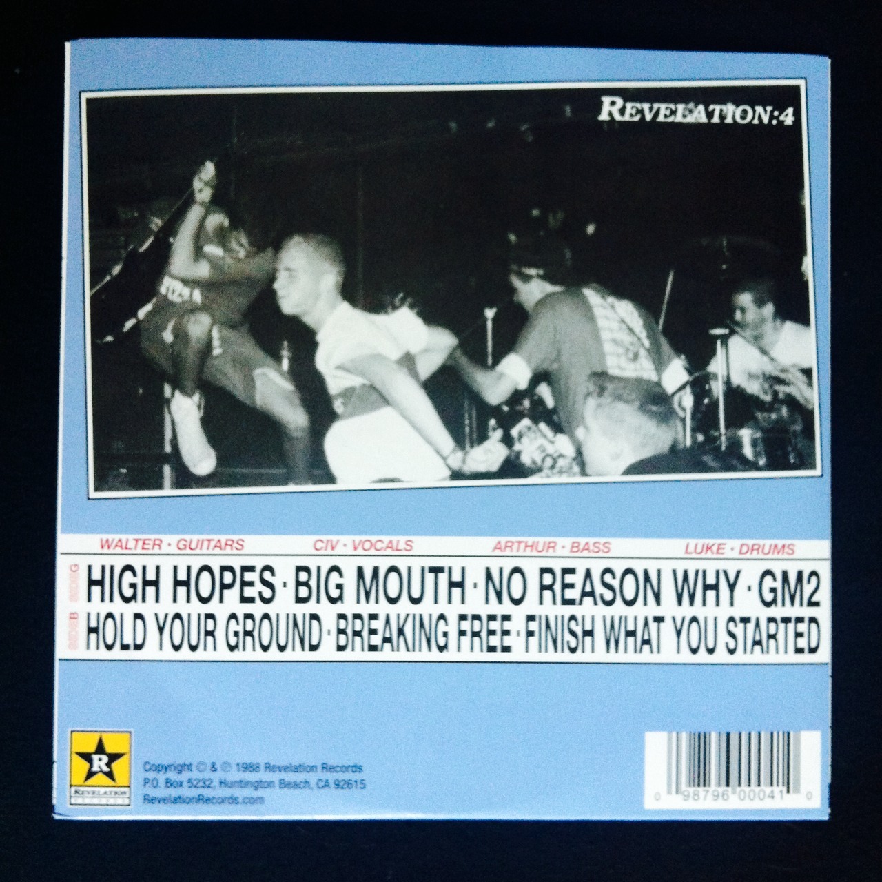 dontpirate-collect:  Gorilla Biscuits/ ST/ Revelation Records/ 1988 (2011 RP)/ 7”