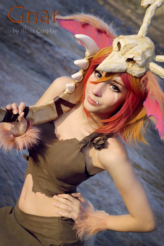 kamikame-cosplay:  Gnar’s cosplay from League of Legends (Gijinka version) by Illisia