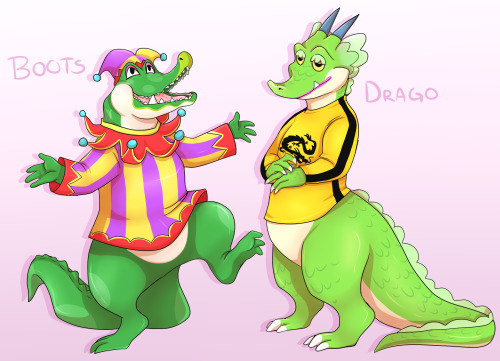 Animal crossing alligators! Because my boy Del just moved in to my island and I really like to draw 