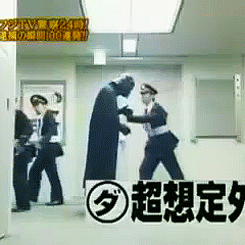 abstractedcharm:  Japanese Police vs Darth Vader2-0 