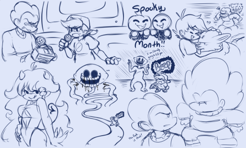 My mind’s been jumbled today so I just doodled a bunch of fnfI had Earthbound on the mind, so forgiv