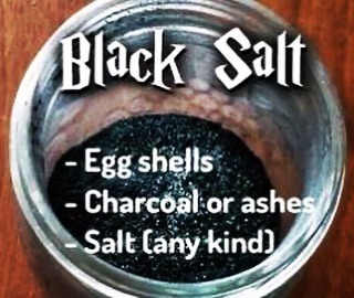 Black Salt Black salt is traditionally used by witches as a protection ingredient that can be added 