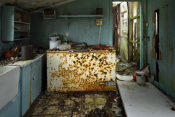 richard-littlewood:Kitchen. Abandoned croft. Eriskay. Outer Hebrides.