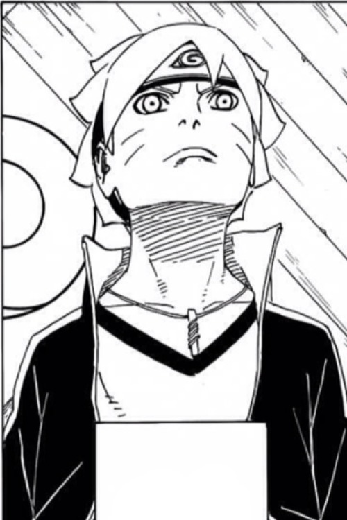 vicolasemi:  “We’re the konoha platoon under Sarutobi-sensei’s command!…The leader of this platoon is Konohamaru-sensei.…Then, there’s Uzumaki Boruto.…Next up, Uchiha Sarada.…Finally, me, Mitsuki…”