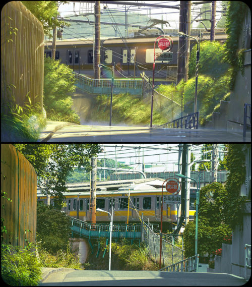 bunnyislonely: sixpenceee: Scenes in amine vs. real life. The attention to detail is amazing! Okay, 