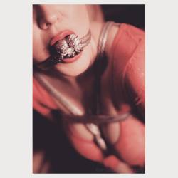rongejon:  #Shibari with Kristen by Max #RonGejonPhotography #Red #Bondage #RedLingerie 