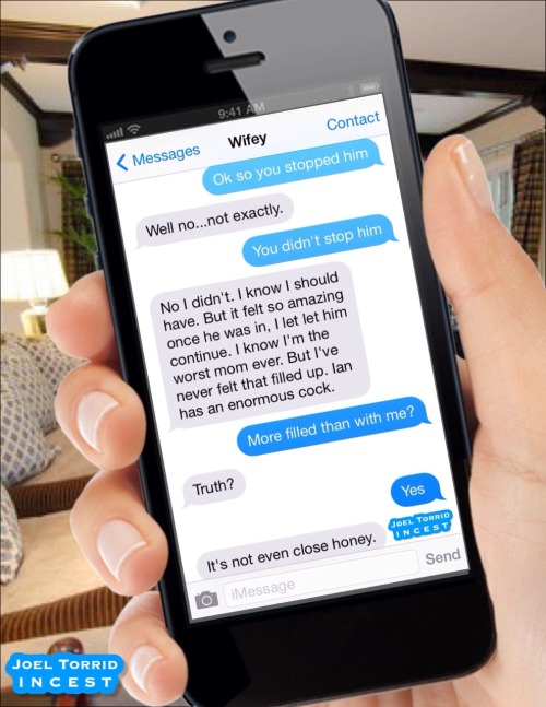 joeltorridisurdaddy:  VACATION ALONE WITH THE BOYS  A wife’s text conversation with her husband about her vacation with their two sons.  Part 2 of 5