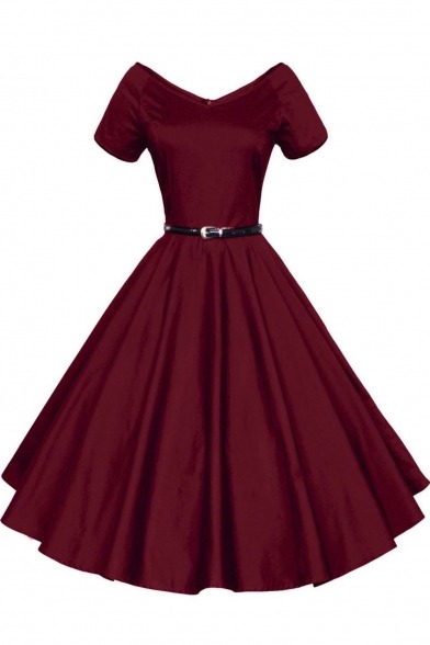 XXX sneakysnorkel:  1950s Vintage Dresses Red photo