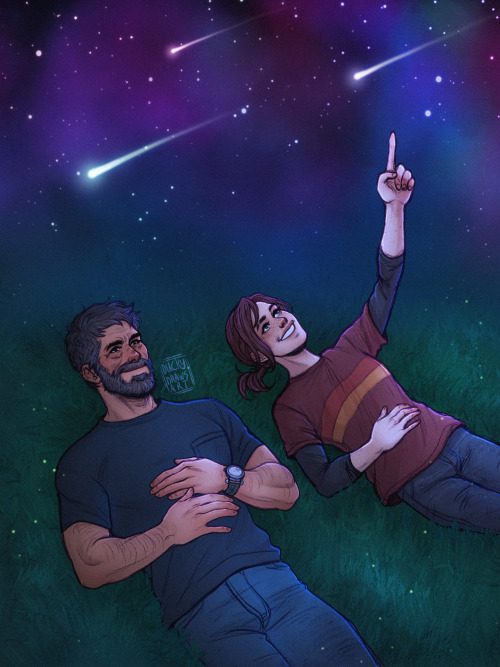 ding-dong-the-bitch-is-dead:duckydrawsart:Joel and Ellie for my trade with @lamialee @esamastation @