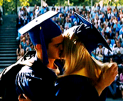  Oh, the kiss wasn’t scripted, I didn’t know I was going to do it. I just thought, ‘I just missed my girlfriend’s valedictorian speech. How am I going to make it up to her?’ Then I was thinking, ‘I’m graduating. I don’t really give a fuck