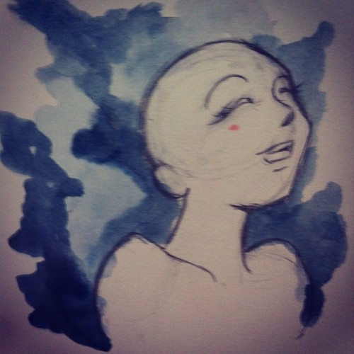 I&rsquo;m happy&hellip;#draw #old #meusdesenhos #desenho #watercolor #pintura