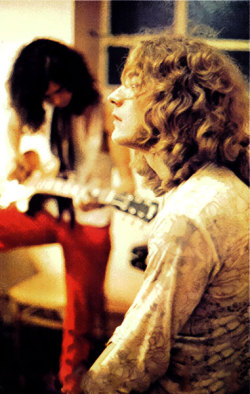 hot-in-the-shade:Jimmy Page &amp; Robert Plant (Backstage, Birmingham, June 13, 1969).