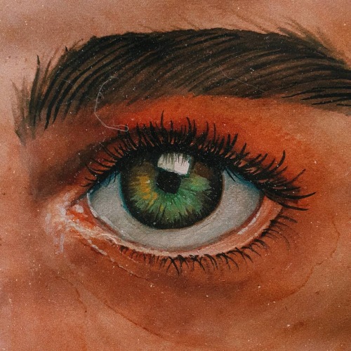 Eye watercolor painting! Tried watercolor after 5 years. Its extra hard if u dont have nice watercol