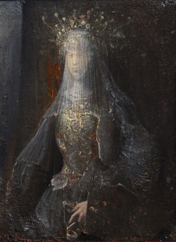 agostinoarrivabene:  infernal marriage II° oil on wood cm 40 x 30  www.agostinoarrivabene.it 