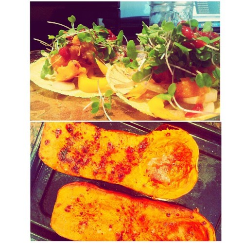 #vegan #butternutsquash #tacos inspired by fresh restaurants#veganfoodshare #vegannoms #vegansofig #