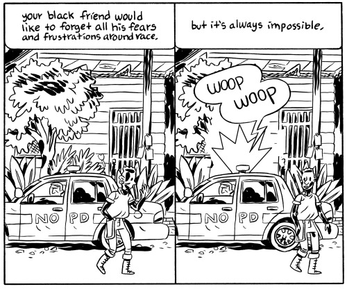 daygloayhole:^This image is from my comic Your Black Friend.Yesterday in Baton Rouge the cops killed