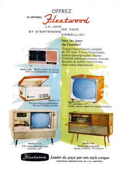 theniftyfifties:  Fleetwood televisions and