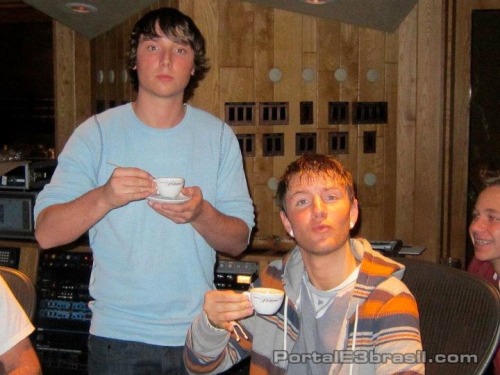 theperksofbeingaemblem: Emblem3 in studio.