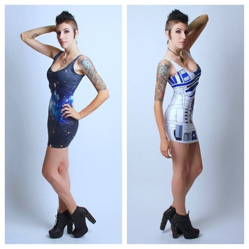 savingthrowvssexy:  tits-mcgeek:  In a galaxy far, far away… @blackmilkclothing @adampatrickmurray #blackmilk #blackmilkclothing #starwars #galaxydress #r2d2dress #annavonwinter #adampatrickmurray  This is Anna Von Winter. But you can just call her