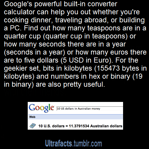 markusrabbit:  ultrafacts:  Some useful Google tricks. More facts on Ultrafacts  You can also play Atari Breakout by searching it in google images. Another fun one is to google search “zerg rush” (referring to a popular strategy in the game Starcraft)