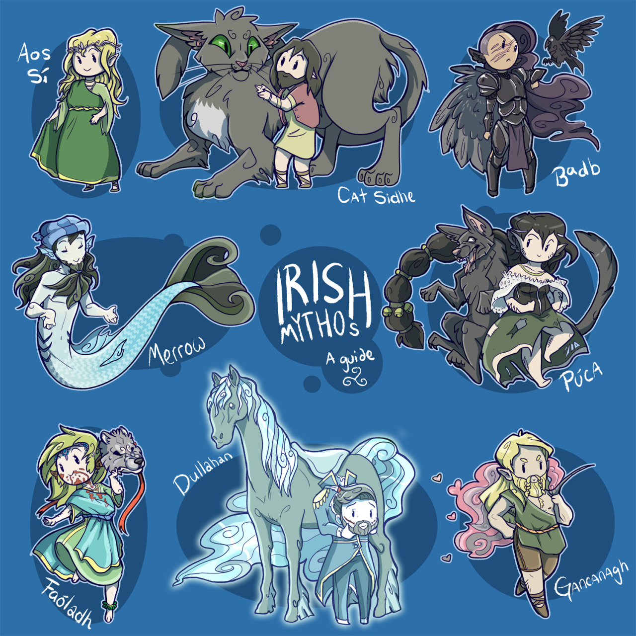 gaelickitsune:
“ HeyO! This was a bit of something I’ve wanted to do for awhile. Had it in my mind to do an Irish/Celtic/Gaelic/Welsh/Scottishwhathaveyou guide for awhile. Finally got around to it, at the very tail end of summer. So here goes.
Aos...