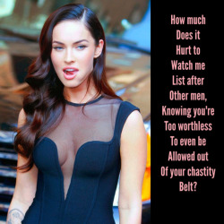 Megan Fox #Chastity #Cuckold