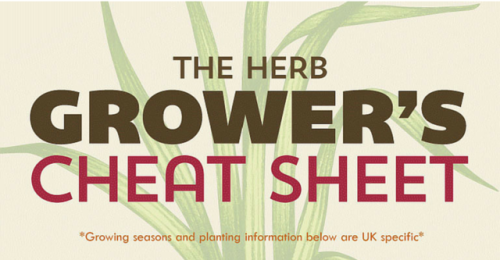 The Herb Grower’s Cheat Sheet*Growing seasons and planting information below are UK specific*Herbs f