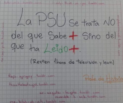 hagacomosiestuvieraencasa:  muerdete-la-axila:  ¿un reblog por favor? Hicimos la media producción, todos los del curso con tumblr aportamos en esto♥ fué hermoso. Gracias al profe de Historia que nos dio la frase. ¿REBLOG?  Según yo eso en es Lenguaje.