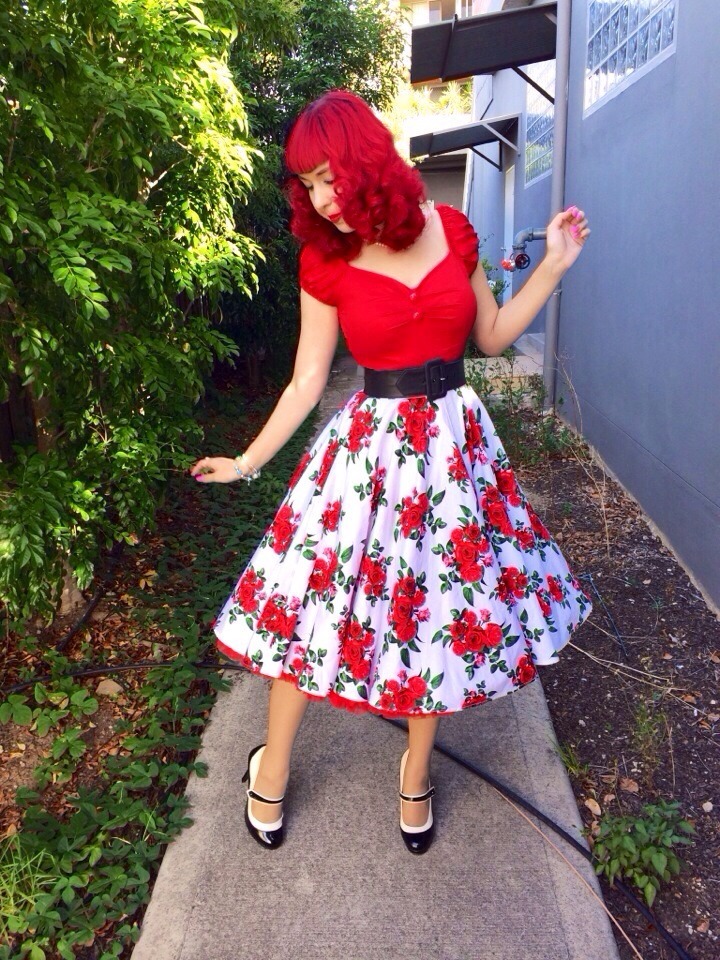 pinupdaysvintagenights:  My favorite outfits of the year so far 