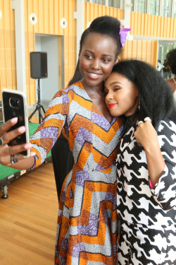 celebritiesofcolor:Lupita Nyong'o and Janelle