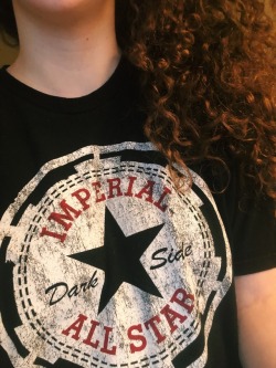 curlycrls:  Most of my wardrobe consists of Star Wars shirts.