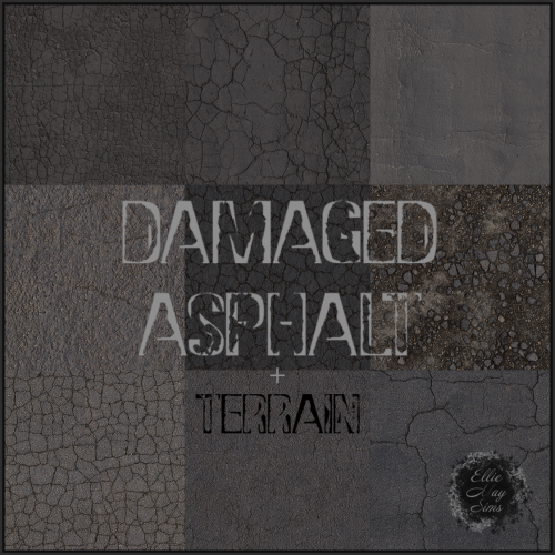 Damaged asphalt / Поврежденный асфальт9 floors (+ terrain) All texture maps are from www.textures.co