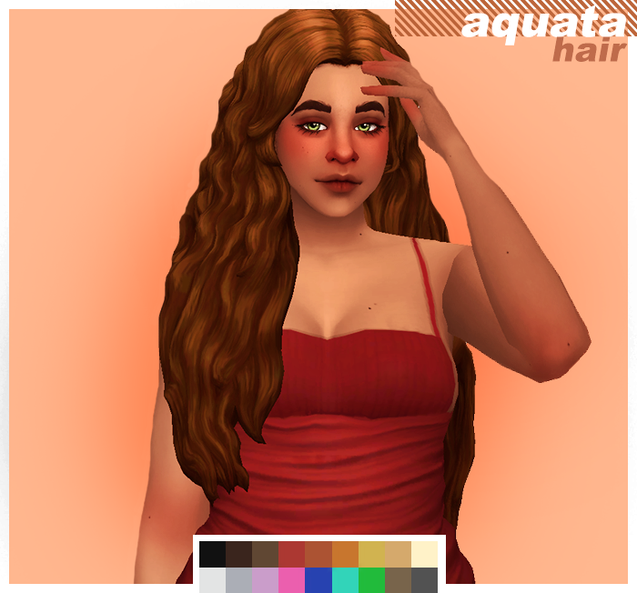 Maxis Match CC World — Hi. Would you consider making a long sideswept...