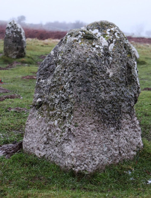 Birkrigg Stone Circle, near Ulverston, Lake District on the Winter Solstice 2017.A Bronze Age stone 