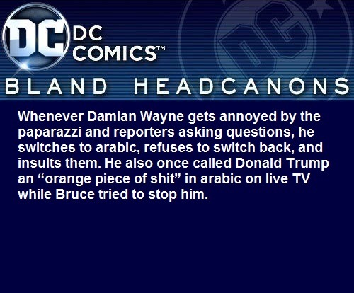 XXX blanddcheadcanons:  Whenever Damian Wayne photo