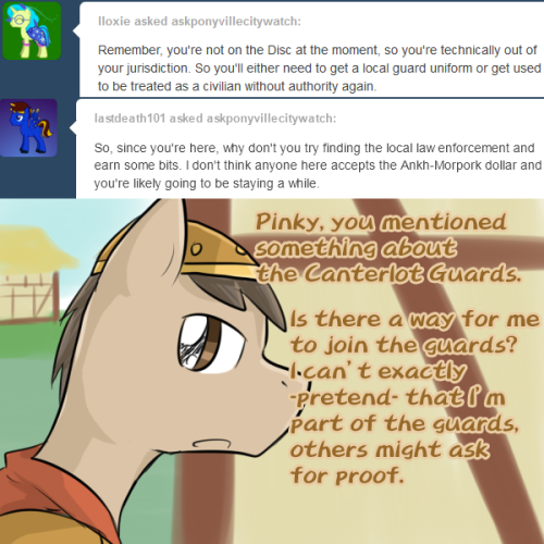 askponyvillecitywatch:  Better get some actual authority before questioning anyone here… (mod: ahaha sorry for the wait,got busy with schoolwork and all that)  Oh dear….