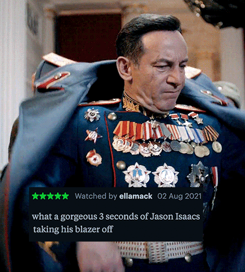 humanveil:Jason Isaacsas Georgy Zhukov in THE DEATH OF STALIN (2017) + Letterboxd reviews.