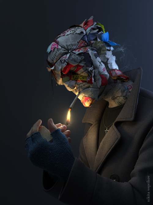 cross-connect:   Nikita Veprikov is a 25 year old 3d illustrator and concept artist from Kremenchug, Ukraine. Combining digital painting with 3D modeling and retouching he managed to develop incredible art skills. Check out his blog blog and tumblr 