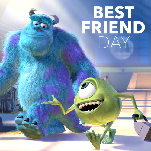 disneypixar:There’s no “i” in “scream.” Happy National Best Friend Day!