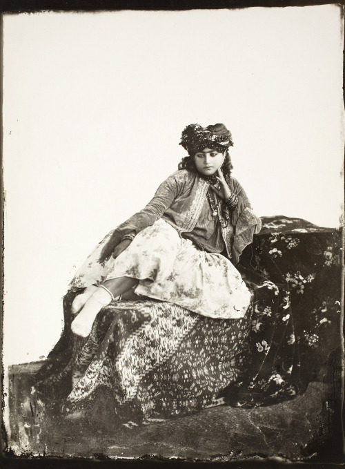 ofskfe: Portrait of a young Jewish woman in elaborate costume, Iran circa 1880-1928. Antoin Sev