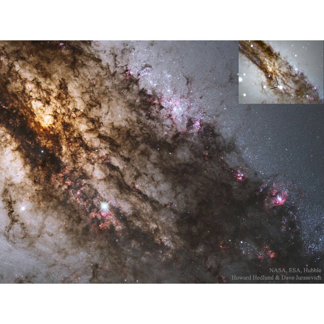 A Supernova through Galaxy Dust #nasa #apod #esa #hubbleheritageteam #stsci #aura